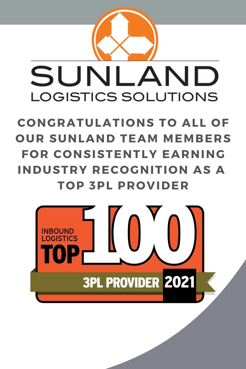 Sunland Team Recognized as a Top 100 3PL